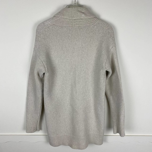 Goop G. Label Lana Ivory Knit Merino Wool Button Front Long Sleeve Cardigan XS - Picture 3 of 6